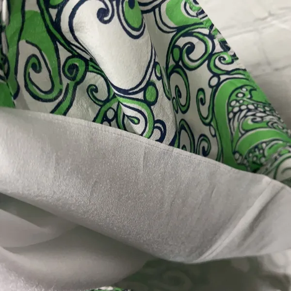 Lilly Pulitzer Green & White Paisley Dress Size XS - Image 12