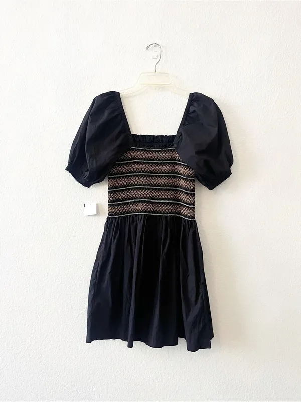 Madewell Poplin Puff Sleeve Smacked‎ Dress NEW Small - Image 2
