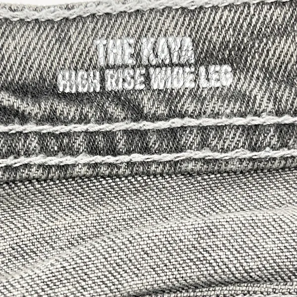 Kensie Jeans The Kaya High Rise Wide Leg Womens 8‎ Raw Hem Grunge Street Urban - Image 10