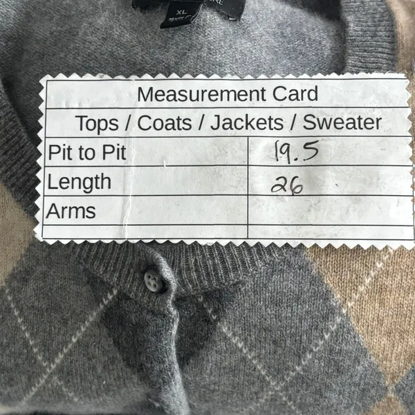 Apt 9 Cashmere‎ Cardigan Gray XL - Image 9