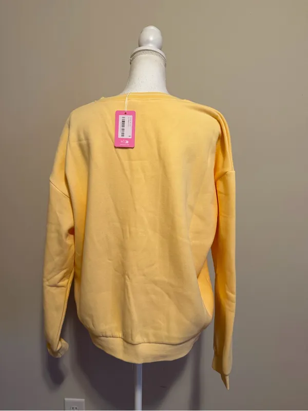 NWT Edikted oversized logo Crewneck sweatshirt size small - Image 5