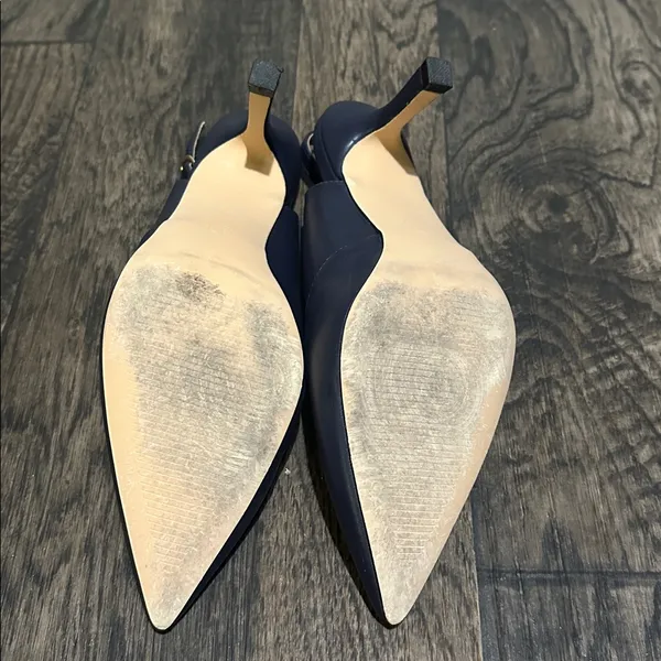Elegant Navy Slingback Women's Shoes - Image 3