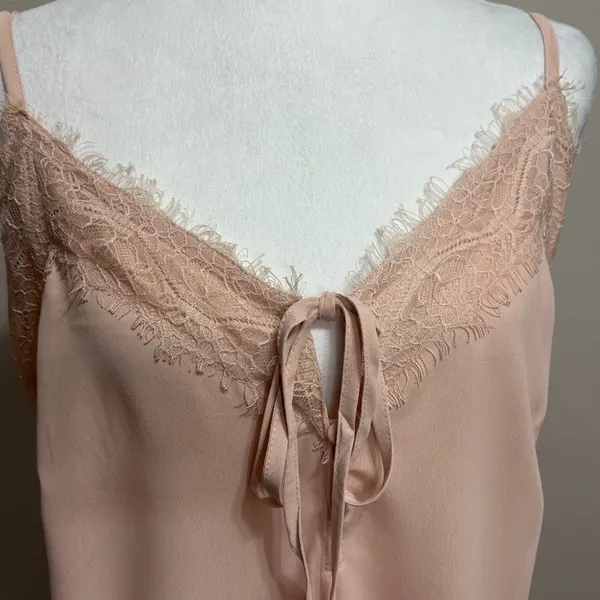 Julia Silky‎ Lace Trim Camisole Top Womens L Pink Coquette Y2K Fairy NWT Gift - Image 11