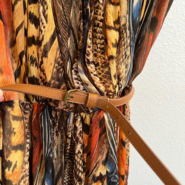 Calvin Klein Mixed Animal Print Belted Dress 2P - Image 3