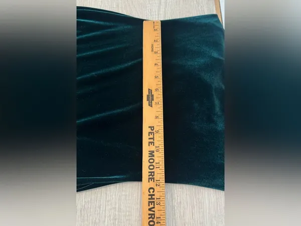 Lulu's Jazzy Belle Dark Green Velvet Bodycon Midi Dress Cowl Neckline NWT Small - Image 7