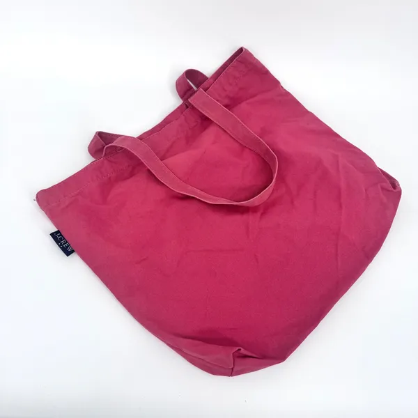 J. Crew Pink‎ Canvas Tote Bag Beach Travel Everyday Casual Nautical Logo - Image 3