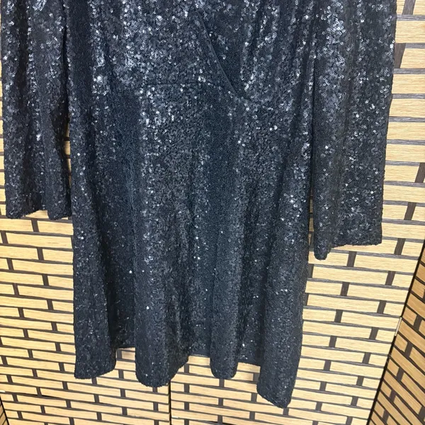 Kate Spade Black Sequin Dress Size‎ 14 - Image 4