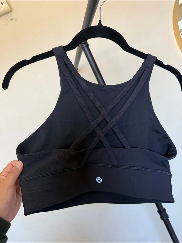 Lululemon High Neck Energy Bra Long Line Ribbed size 10 - Image 3