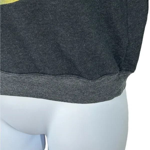 Wildfox Body By Trey Graphic Fleece Sweatshirt XS Charcoal Gray - Image 7
