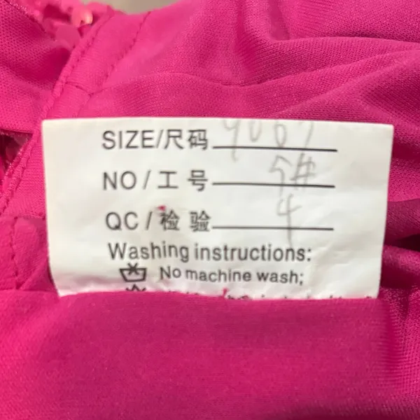 Hot Pink Sequin One Shoulder Mini Dress Barbiecore Y2K Party Hoco, Size S - Image 10
