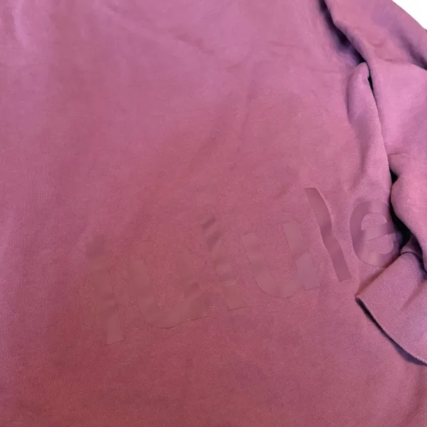 Lululemon Perfectly Oversized Crewneck Sweatshirt Plum Purple 100% Cotton Size 8 - Image 8