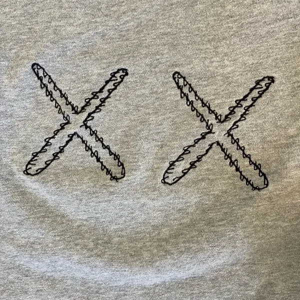 Uniqlo Kaws Sesame Street Gray Logo Sweatshirt Adult Size Medium - Image 5