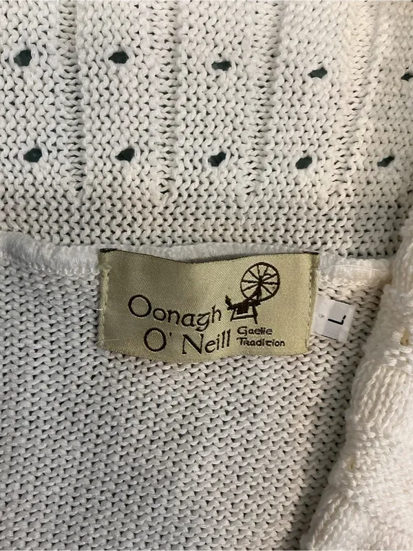 Oonagh by Nanette Lepore Cream Hooded Open-Front Knit Cardigan - Image 2