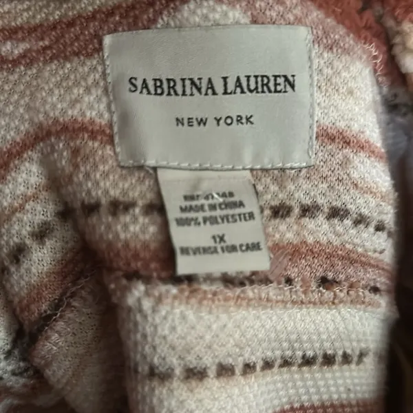Sabrina Lauren NWOT fleece Midwest print shacket 1X - Image 9