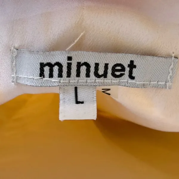 Minuet Yellow Fit &‎ Flare Dress Sz L - Image 7