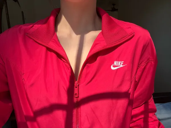 Nike Red Windbreaker Jacket - Image 2
