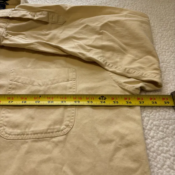 Club Room Light Yellow Button Down Casual Shirt Long Sleeves Streetwear Academia - Image 3