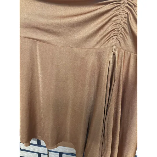 Free People Brown Mini Skirt‎ Size XL - Image 3