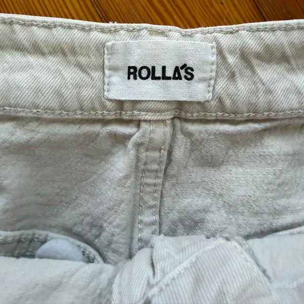 Rolla’s Sailor High-Rise Wide-Leg Jeans in Cream Size 29 - Image 8
