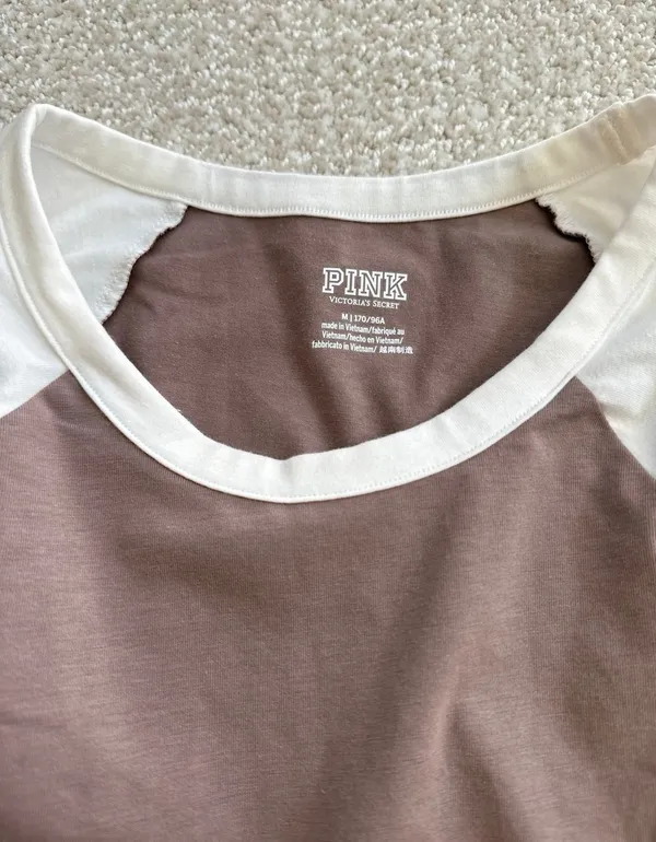 PINK - Victoria's Secret Raglan Long Sleeve Shirt - Image 4