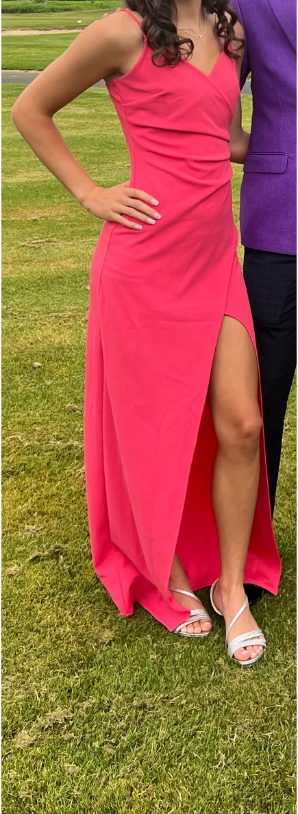 Windsor Long Coral Dress - Image 4