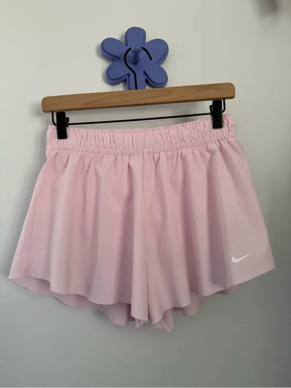 Nike One Small Mid-Rise 3" Brief-Lined Shorts Light Pink Preppy Active Outdoor - Image 2