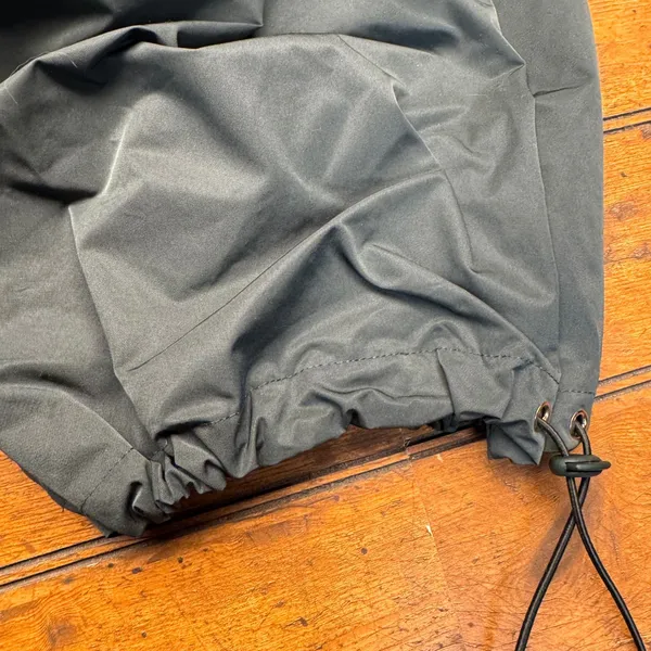 EGO Black Cargo‎ Pants Elastic Waist Drawstring Hem Wide Leg Womens Size 2 - Image 3