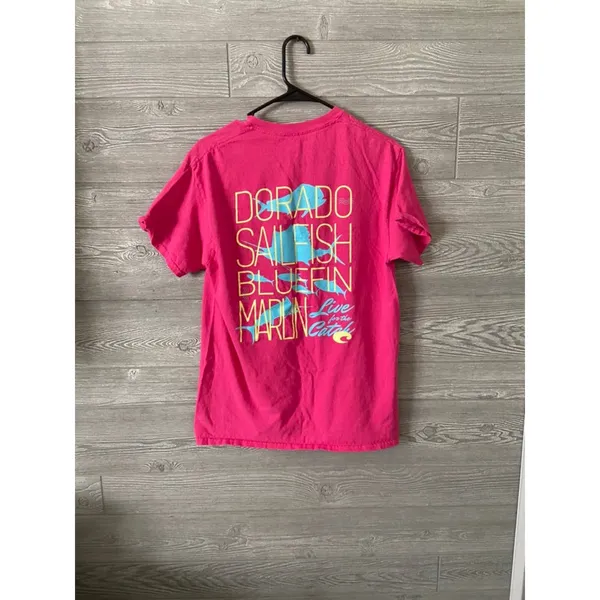 Costa shirt‎ medium pink fishing shirt - Image 2