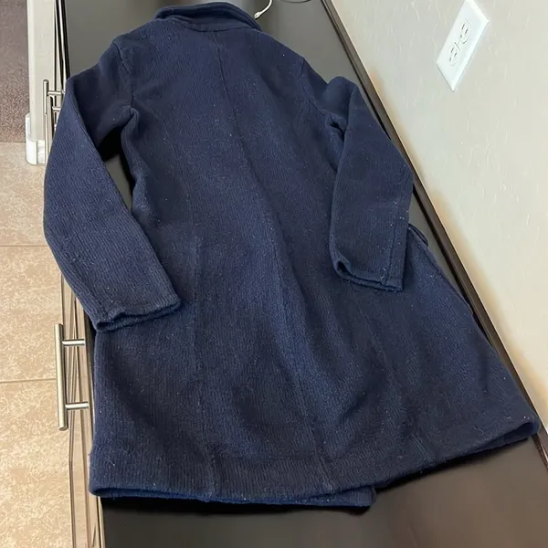 Lauren by Ralph Lauren Coatigan vintage Military coat sweater, LambsWool blend S - Image 11