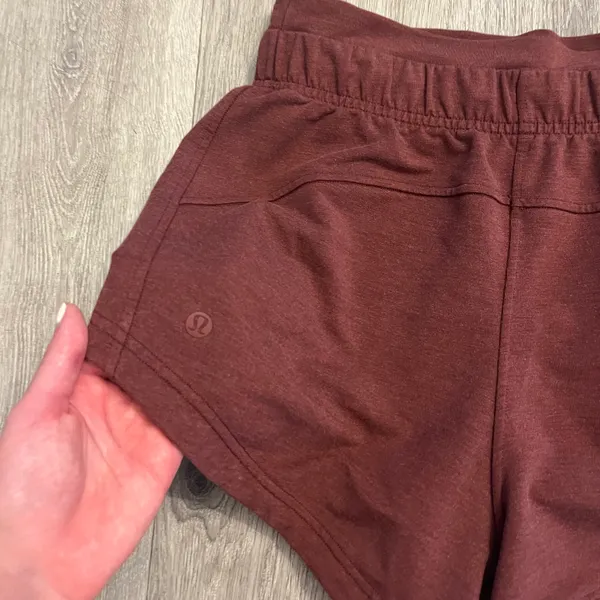 Lululemon Inner Glow Short 3" Modal Heathered Savannah - Image 5