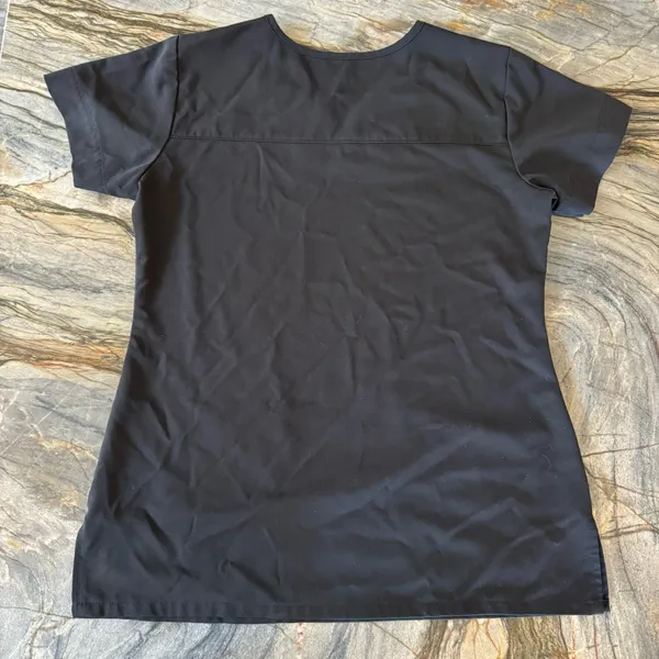 Grey's Anatomy Scrub Top Signature Black Medium - Image 6