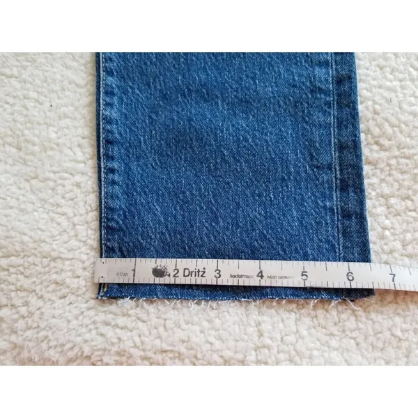 Good American Good Classic Skinnyish Fit Raw Hem Blue Hi-Rise Jeans Sz 6/28 - Image 10