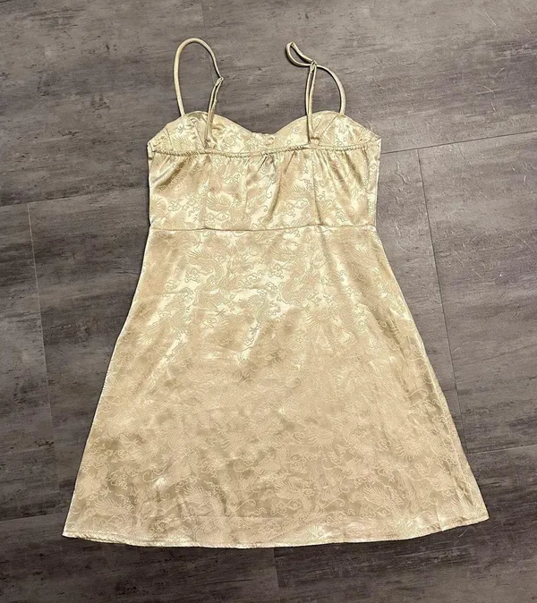 Gold Mini Dress - Image 3