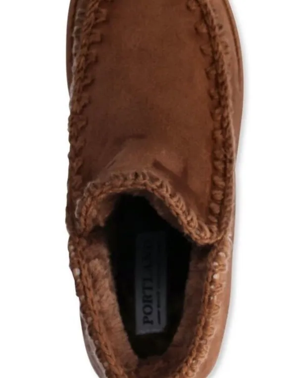 Pacific&Co PORTLAND BOOT COMPANY Size 10 Chestnut Womens Shearling Booties Faux Suede New - Image 11
