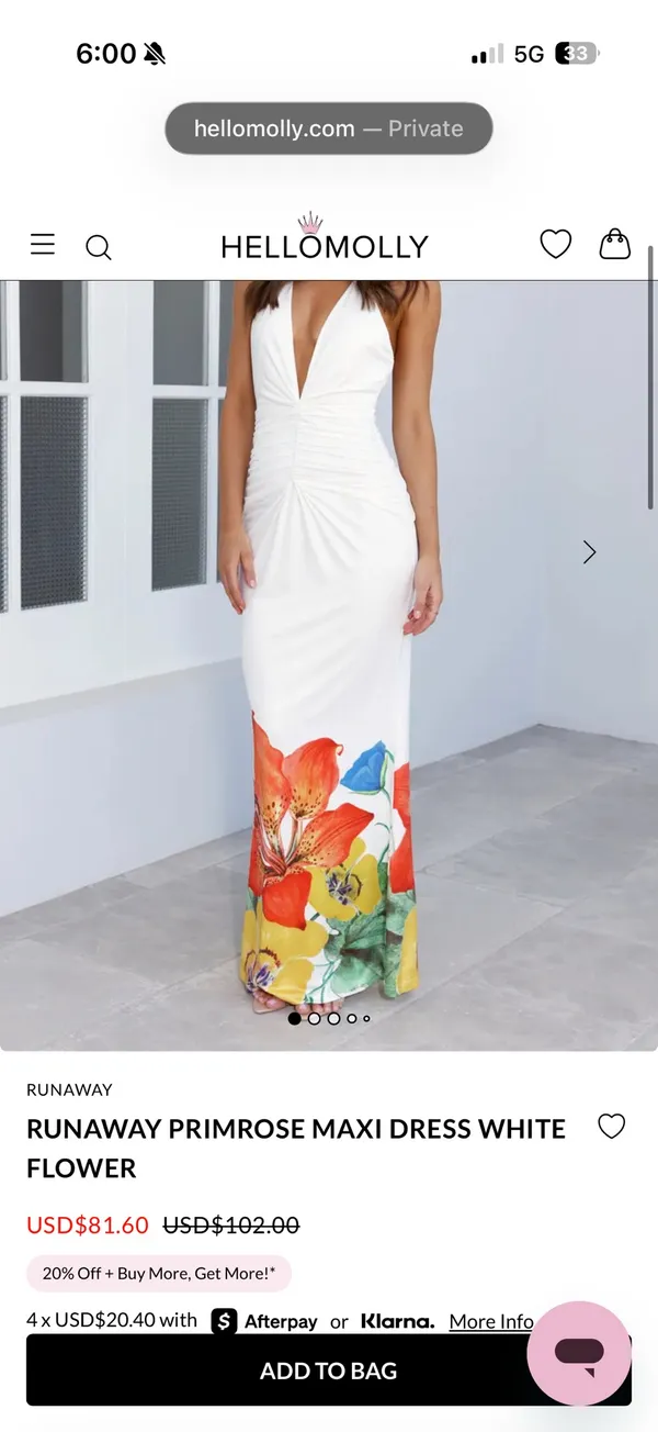 White Hello Molly Dress - Image 5