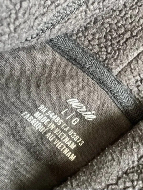 aerie Plush Hooded Teddy Pullover - Charcoal Gray - Image 2