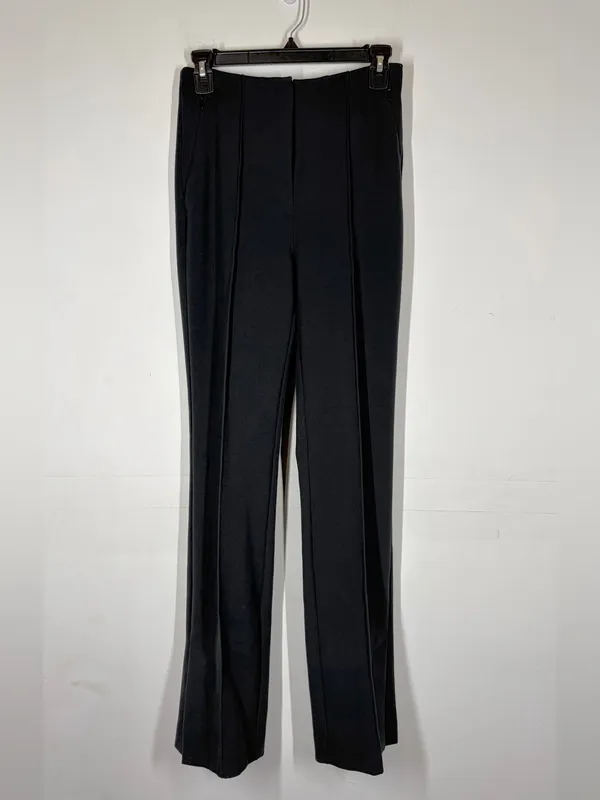 Anthropologie Black Pleated Trouser Pants Size US 0 - Image 2
