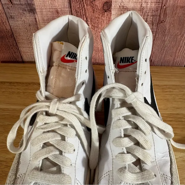 Nike White Blazer Mid 77‎ Sneakers Size 7 - Image 5