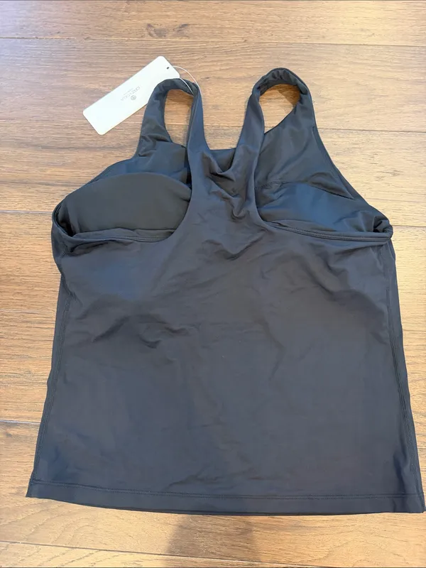 CRZ YOGA High Neck Racerback Tankini Top in Black XL/14 NWT - C29 - Image 4