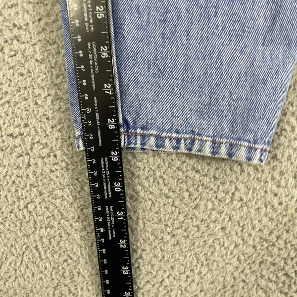 VTG Bill Blass Acid Wash Mom Jeans Women 10 Blue Pleated High Waist 90s Denim - Image 13