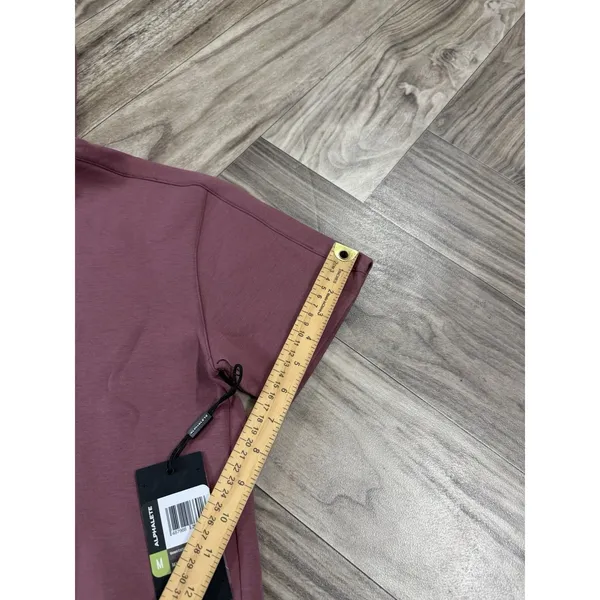 Alphalete Woman’s ELMTS Half Sleeve Crop Hoodie - Mauve , Size Medium - Image 9
