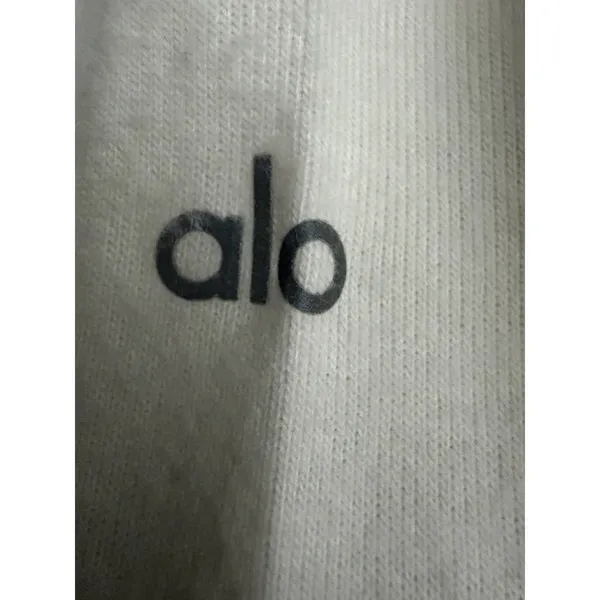 Alo Yoga Soho Pullover Women Size XS Ivory Longsleeve Crew Neck Sweater #T3-2 - Image 6