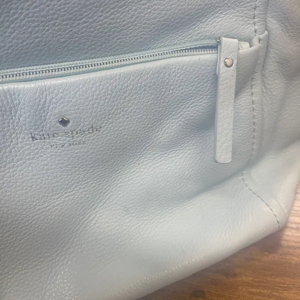 Kate Spade Mint Pebbled Leather Crossbody Shoulder Purse 2-Way Bag Medium - Image 14