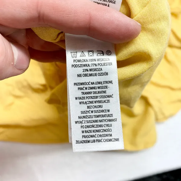 Joie Embroidered Tiered Maxi Dress‎ Womens Size 2 Yellow Boho Summer Rayon Gauze - Image 7