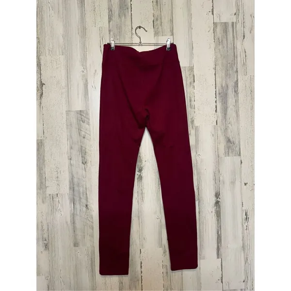 Burgundy leggings Red Size M - Image 2