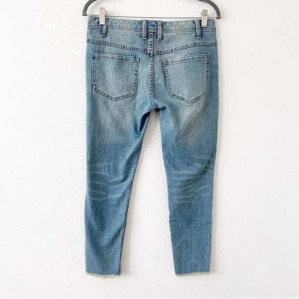 Free People Destroyed Skinny Jean Sitka - Image 5