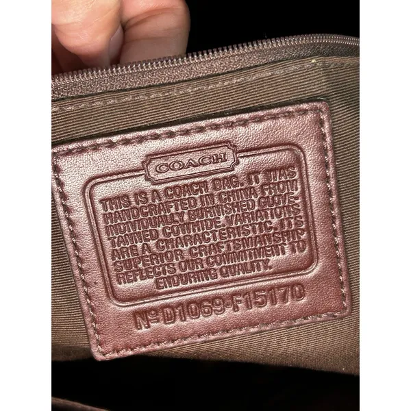Coach Legacy Leather Flap Shoulder Bag Tan Style F15170 Turnlock - Image 6