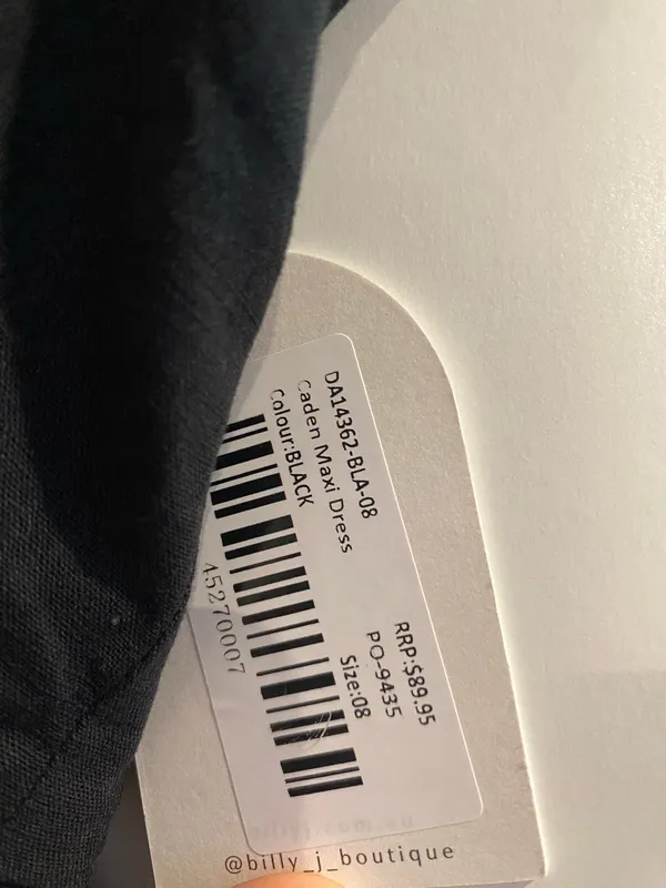 Billy J Boutique Caden maxi dress Black Size 8 - Image 8