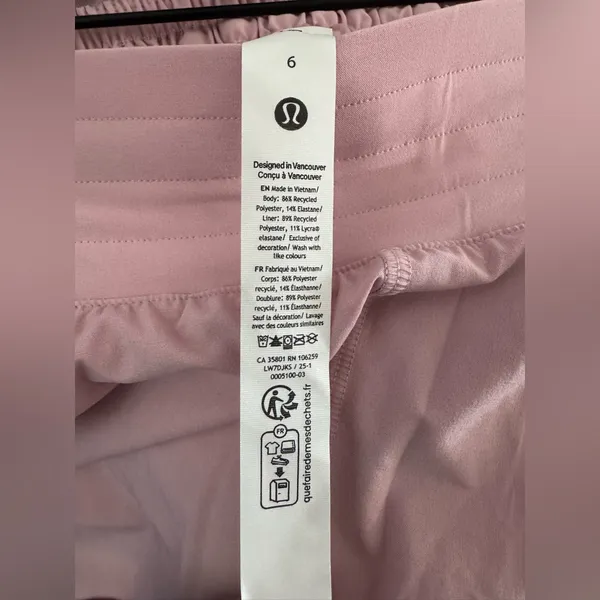NWT LULULEMON - Pink Haze Hotty Hot HR Lined Short 4" - $68 - Size 6 - Image 4