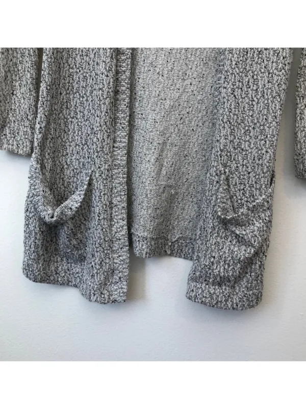 SPARKLE FADE URBAN OUTFITTERS White Black Open Marled Knit Cardigan Sweater XS - Image 9